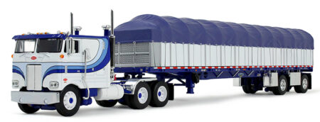 60-2057 White/Blue Peterbilt Model 352 w/Covered Wagon