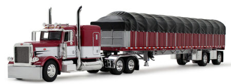 60-2058 Maroon/White Peterbilt Model 389 w/Covered Wagon