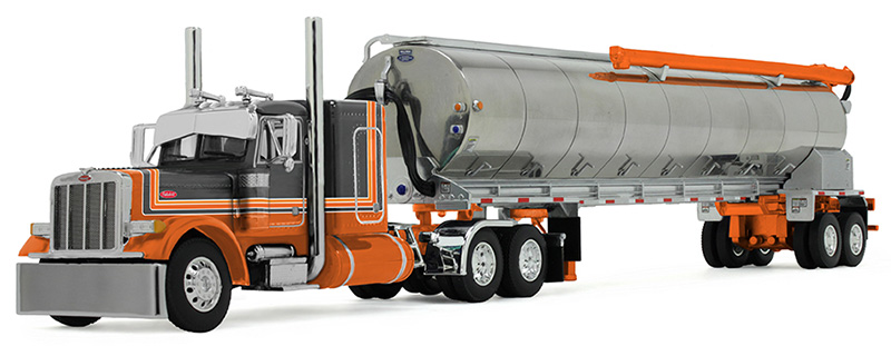 60-2128 Orange/Black Peterbilt 379 w/Feed Trailer