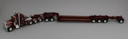 60-2129 Red/Silver Peterbilt 389 w/Lowboy