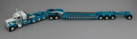 60-2131 Teal/White Peterbilt 389 w/Lowboy
