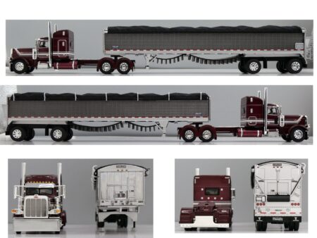 60-2225 Red Peterbilt 389 w/Belt Trailer