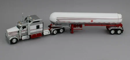 60-2223 Silver/White/Red Kenworth W900L w/LPG Tanker