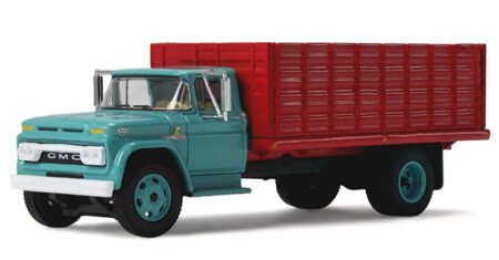 60-2260 Turquoise and Red GMC 4000 Grain Truck 