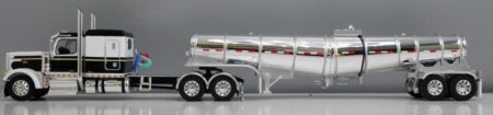 60-2264 White/Black Peterbilt 589 w/Center Drop Trailer
